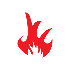 Flame icon design template vector isolated