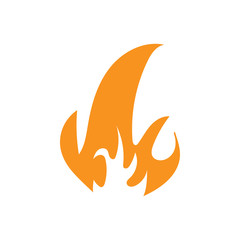 Flame icon design template vector isolated