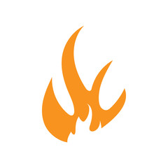 Flame icon design template vector isolated
