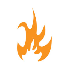 Flame icon design template vector isolated
