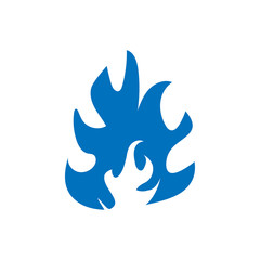 Flame icon design template vector isolated