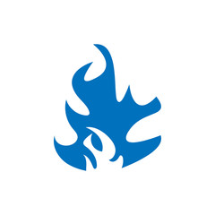 Flame icon design template vector isolated