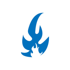 Flame icon design template vector isolated