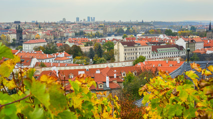 Fototapeta premium Aerial view of Old Praha, Czech