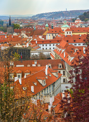 Obraz premium Aerial view of Old Praha, Czech