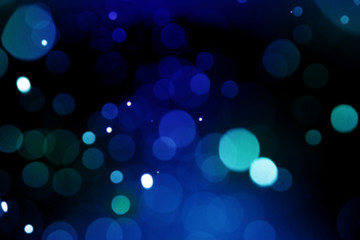 blue bokeh abstract light background