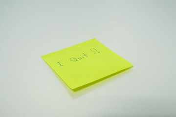 selective focus business concept of job resignation background