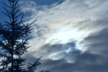 Ciel nuageux coloré