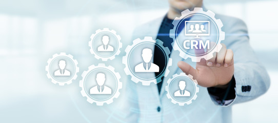 Fototapeta na wymiar CRM Customer Relationship Management Business Internet Techology Concept