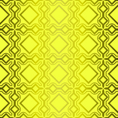 Bright Geometric Backgrounds Or Digital Papers. Backdrop. Vector Illustration. For Design, Wallpaper, Fashion, Print. Seamless Pattern With Abstract Geometric Style. Yellow green olive color