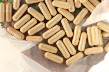 herbal medicine with herb for health eating 