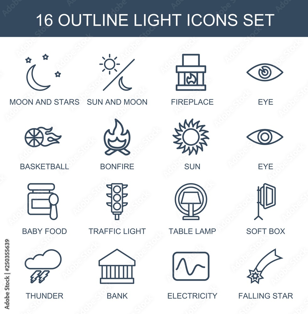 Poster light icons