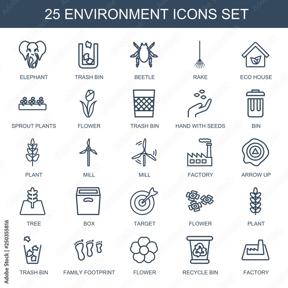 Poster environment icons