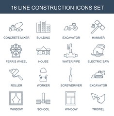 16 construction icons