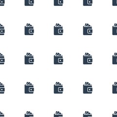 Wallet icon pattern seamless white background