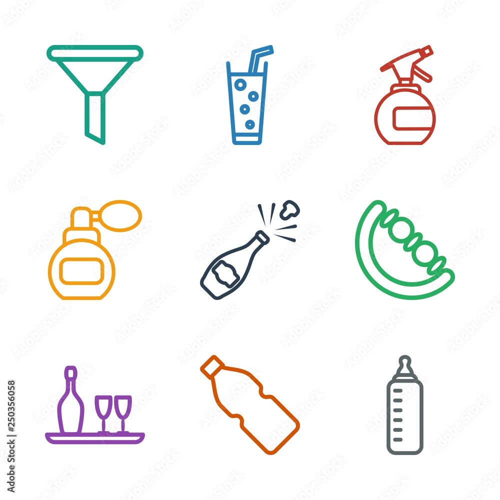 Sticker 9 bottle icons