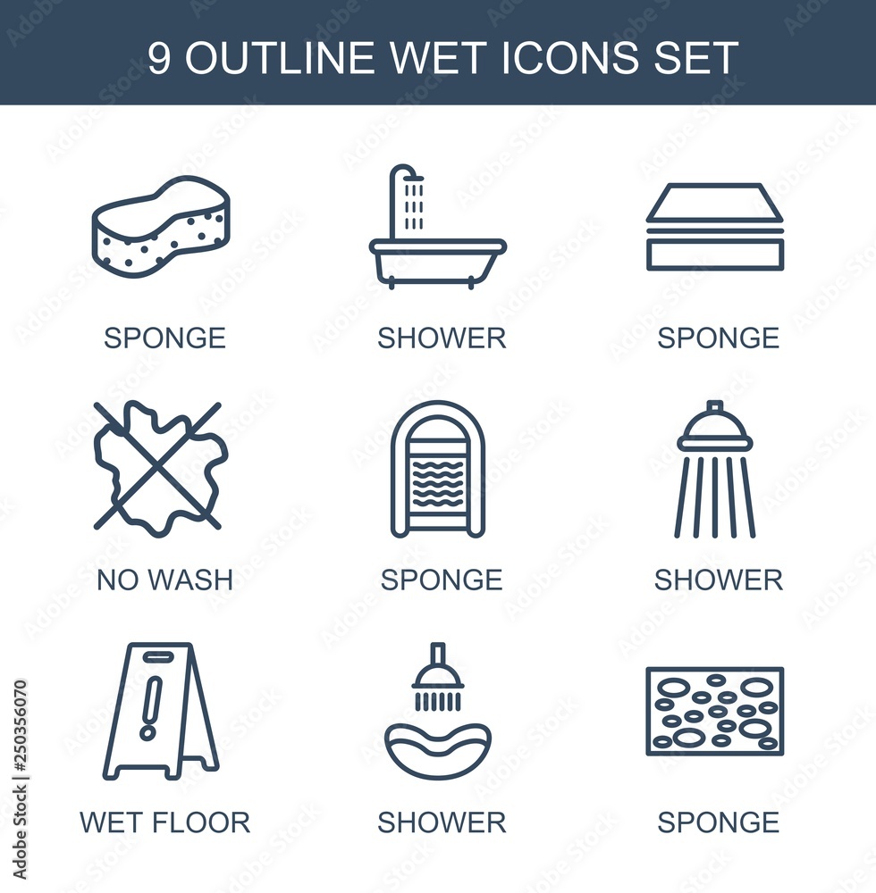 Canvas Prints 9 wet icons