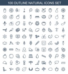 100 natural icons