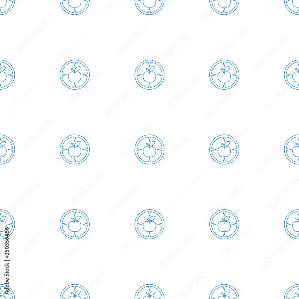 Poster apple target icon pattern seamless white background