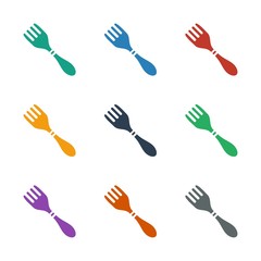 fork icon white background