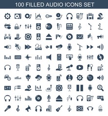 100 audio icons