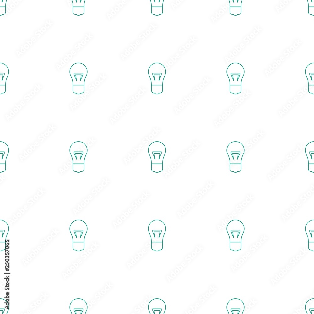 Poster bulb icon pattern seamless white background