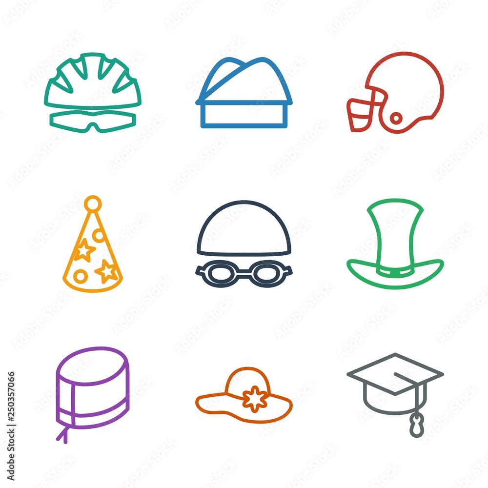 Poster 9 hat icons