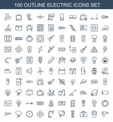 100 electric icons