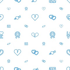 passion icons pattern seamless white background