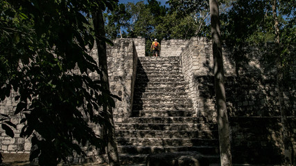 The ancient city of Calakmul. Interesting pyramids deep in the jungle