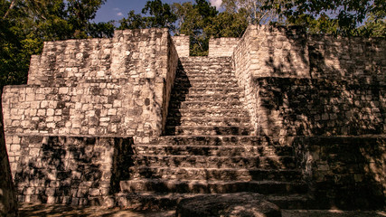 The ancient city of Calakmul. Interesting pyramids deep in the jungle
