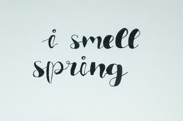 I smell spring