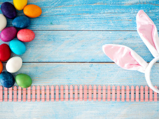 Happy Easter Day and spring background