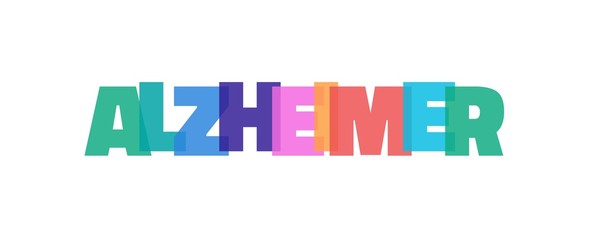 Alzheimer word concept