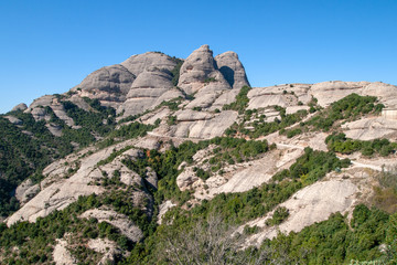 Fototapeta na wymiar Montserrat monastery in Catalonia
