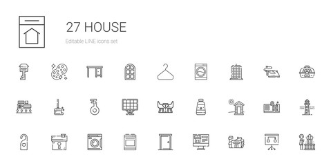 house icons set