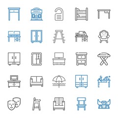 chair icons set