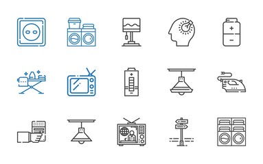electrical icons set