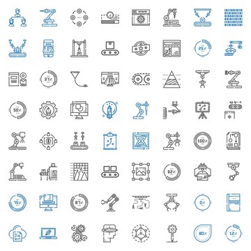 process icons set