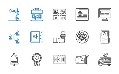 media icons set