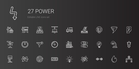 power icons set