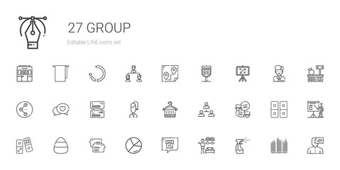 Fototapeta na wymiar group icons set