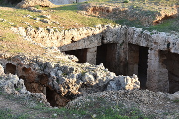 Tomb 5 from Ground Level, Tombs of the Kings, Cyprus