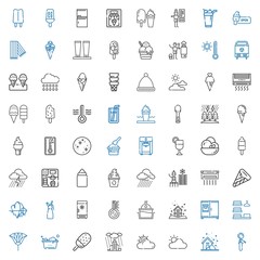 Obraz premium cold icons set