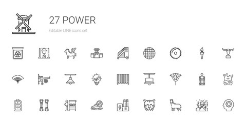 power icons set