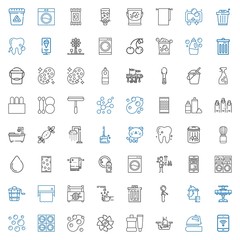 Fototapeta premium clean icons set