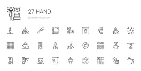 hand icons set
