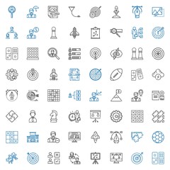 strategy icons set