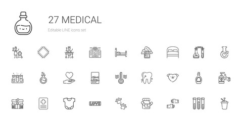 medical icons set