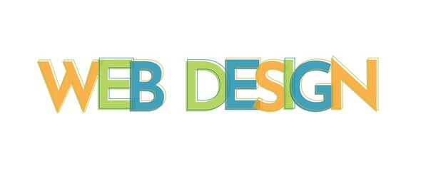 Web design word concept